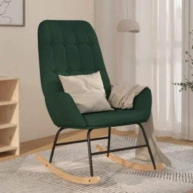 Dark green fabric rocking chair by , Rocking chairs - Ref: Foro24-341258, Price: 123,66 €, Discount: %