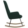 Dunkelgrüner Stoffschaukelstuhl von , Schaukelstühle - Ref: Foro24-341258, Preis: 123,66 €, Rabatt: %