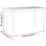 Solid acacia wood garden table 110x55x67 cm by , Garden tables - Ref: Foro24-319718, Price: 126,43 €, Discount: %