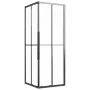 Cabina de ducha ESG esmerilado negro 70x70x180 cm de , Puertas de ducha - Ref: Foro24-151855, Precio: 255,09 €, Descuento: %