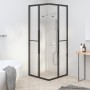 Cabina de ducha ESG esmerilado negro 70x70x180 cm