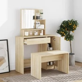 Sonoma oak color vanity set 86.5x35x136 cm by , Bedroom Dressers - Ref: Foro24-3114149, Price: 114,82 €, Discount: %
