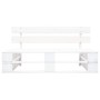 Banco de palés para jardín madera blanco de , Bancos de jardín - Ref: Foro24-45759, Precio: 96,36 €