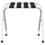 Schwarz-silberne Kofferstütze 56x40x49 cm von , Gepäckträger und Kofferhalter - Ref: Foro24-153076, Preis: 42,70 €, Rabatt: %