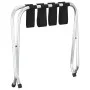 Black and silver suitcase support 56x40x49 cm by , Luggage racks and suitcase holders - Ref: Foro24-153076, Price: 42,70 €, D...