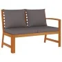 Garden dining set and cushions 5 pieces solid acacia wood by , Garden sets - Ref: Foro24-3154967, Price: 661,04 €, Discount: %