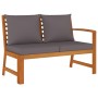 4-teiliges Garten-Esszimmerset mit Kissen aus massivem Akazienholz von , Gartensets - Ref: Foro24-3154963, Preis: 573,24 €, R...