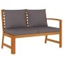 Juego comedor de jardín 4 pzas con cojines madera maciza acacia de , Conjuntos de jardín - Ref: Foro24-3154963, Precio: 565,7...