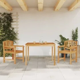 Juego de comedor para jardín 3 pzas madera maciza de teca by , Garden sets - Ref: Foro24-3157925, Price: 452,81 €, Discount: %