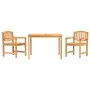 Juego de comedor para jardín 3 pzas madera maciza de teca by , Garden sets - Ref: Foro24-3157925, Price: 473,55 €, Discount: %