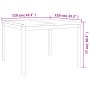 Juego de comedor para jardín 5 piezas madera maciza de teca by , Garden sets - Ref: Foro24-3157912, Price: 808,32 €, Discount: %