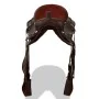 Western saddle, bridle and real leather breastplate 17" brown by vidaXL, Frames - Ref: Foro24-91349, Price: 231,42 €, Discoun...