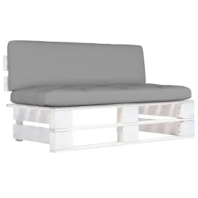 Central pallet sofa for garden white impregnated pine wood by , Modular outdoor sofas - Ref: Foro24-3066495, Price: 129,28 €,...