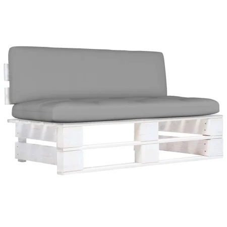 Central pallet sofa for garden white impregnated pine wood by , Modular outdoor sofas - Ref: Foro24-3066495, Price: 129,28 €,...