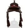 Western saddle, bridle and real leather breastplate 17" brown by vidaXL, Frames - Ref: Foro24-91349, Price: 231,42 €, Discoun...
