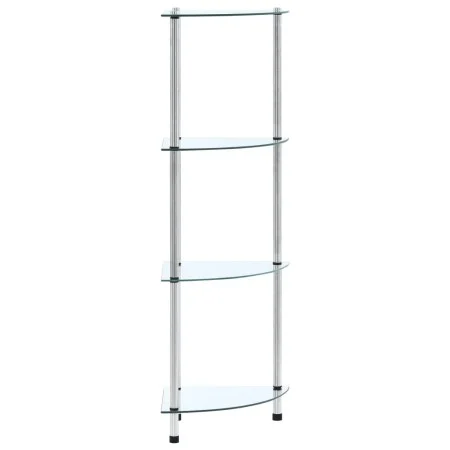 Shelving 4 levels transparent tempered glass 30x30x100 cm by , Bookcases and shelves - Ref: Foro24-249515, Price: 39,05 €, Di...