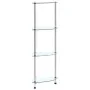 Shelving 4 levels transparent tempered glass 30x30x100 cm by , Bookcases and shelves - Ref: Foro24-249515, Price: 39,05 €, Di...