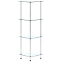 Regal 4 Ebenen aus transparentem Hartglas 30x30x100 cm von , Bücherregale und Regale - Ref: Foro24-249515, Preis: 39,85 €, Ra...
