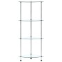 Regal 4 Ebenen aus transparentem Hartglas 30x30x100 cm von , Bücherregale und Regale - Ref: Foro24-249515, Preis: 39,85 €, Ra...