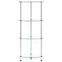 Shelving 4 levels transparent tempered glass 30x30x100 cm by , Bookcases and shelves - Ref: Foro24-249515, Price: 39,05 €, Di...
