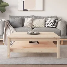 Couchtisch aus massivem Kiefernholz, 100 x 100 x 40 cm von , Couchtisch - Ref: Foro24-814294, Preis: 109,46 €, Rabatt: %