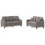 Sofa set with cushions 2 pieces taupe gray fabric by , Sofas - Ref: Foro24-3201655, Price: 425,71 €, Discount: %
