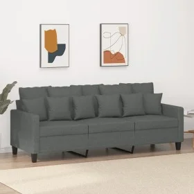 3-seater sofa in dark gray fabric 180 cm by , Sofas - Ref: Foro24-359276, Price: 254,56 €, Discount: %