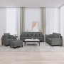 Sofa set with cushions 4 pieces dark gray fabric by , Sofas - Ref: Foro24-3201641, Price: 652,76 €, Discount: %