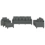 Sofa set with cushions 4 pieces dark gray fabric by , Sofas - Ref: Foro24-3201641, Price: 652,76 €, Discount: %