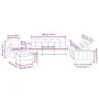 Sofagarnitur mit Kissen 4-teilig aus dunkelgrauem Stoff von , Sofas - Ref: Foro24-3201641, Preis: 652,87 €, Rabatt: %
