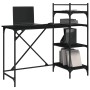 Computertisch mit Regalen schwarz 120x47x109 cm von , Schreibtische - Ref: Foro24-836213, Preis: 70,11 €, Rabatt: %