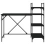 Computertisch mit Regalen schwarz 120x47x109 cm von , Schreibtische - Ref: Foro24-836213, Preis: 70,11 €, Rabatt: %