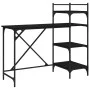 Escritorio para ordenador con estantes negro 120x47x109 cm de , Escritorios - Ref: Foro24-836213, Precio: 69,21 €, Descuento: %