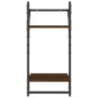 Wandregale mit Stangen, 6 Stück, Eichenbraun, Holzwerkstoff von , Regale und Regale - Ref: Foro24-836272, Preis: 72,70 €, Rab...