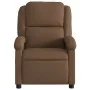 Sillón reclinable de tela marrón de , Sillones - Ref: Foro24-371755, Precio: 200,67 €, Descuento: %