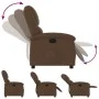 Sillón reclinable de tela marrón de , Sillones - Ref: Foro24-371755, Precio: 200,67 €, Descuento: %