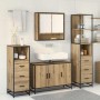 Juego de muebles de baño con cajón 3 pcs Roble artesanal en Muebles de baño | Comprar online en Foro24
