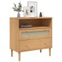 SENJA sideboard rattan look brown pine wood 80x40x80 cm by , Sideboards - Ref: Foro24-358019, Price: 94,46 €, Discount: %