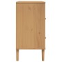 SENJA sideboard rattan look brown pine wood 80x40x80 cm by , Sideboards - Ref: Foro24-358019, Price: 94,46 €, Discount: %