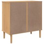 SENJA sideboard rattan look brown pine wood 80x40x80 cm by , Sideboards - Ref: Foro24-358019, Price: 94,46 €, Discount: %