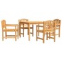 5-piece garden dining set solid teak wood by , Garden sets - Ref: Foro24-3157926, Price: 690,69 €, Discount: %