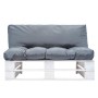 Pallet garden sofa with gray pinewood cushions by , Outdoor sofas - Ref: Foro24-277378, Price: 143,22 €, Discount: %