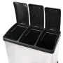 Recycling and trash bin with stainless steel pedal 24 L by vidaXL, Garbage cans and trash cans - Ref: Foro24-50601, Price: 10...