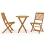 Klappbarer Garten-Esstisch 3-teilig aus massivem Akazienholz von , Gartensets - Ref: Foro24-3058252, Preis: 154,70 €, Rabatt: %