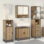 Juego de muebles de baño con cajón 3 pcs Roble artesanal en Muebles de baño | Comprar online en Foro24