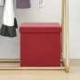 Klappbarer Aufbewahrungshocker aus weinrotem PVC von , Klapphocker und Stühle - Ref: Foro24-338783, Preis: 25,26 €, Rabatt: %