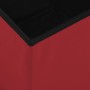 Red wine red PVC folding storage stool by , Folding stools and chairs - Ref: Foro24-338783, Price: 25,77 €, Discount: %