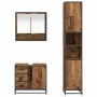 Juego de muebles de baño con cajón 3 pcs Madera envejecida en Muebles de baño | Comprar online en Foro24