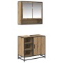 Juego de muebles de baño con cajón 2 pcs Roble artesanal en Muebles de baño | Comprar online en Foro24