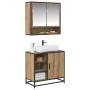 Juego de muebles de baño con cajón 2 pcs Roble artesanal en Muebles de baño | Comprar online en Foro24